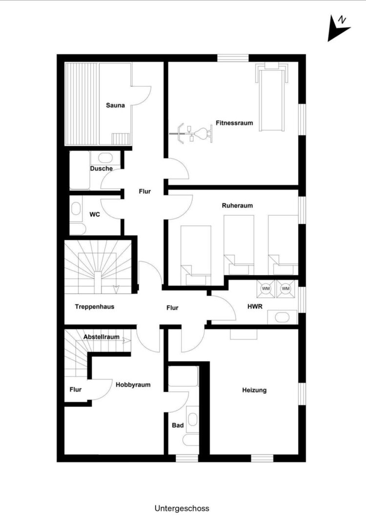 Grundriss Untergeschoß