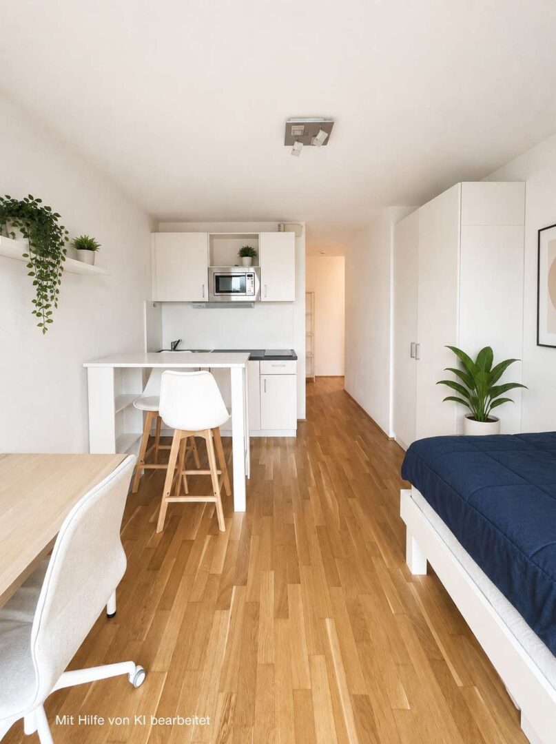 Wohn- und Schlafzimmer
